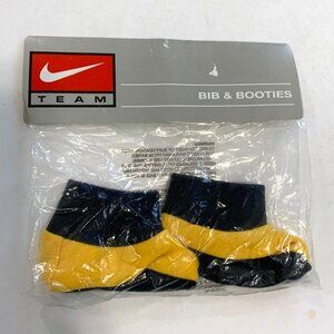 New Nike Team Booties 0 6 months Infant Baby Black Gold
